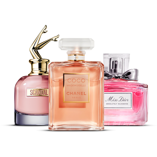 Combination of 3 women’s perfumes – Scandal, Coco Mademoiselle and Miss Dior [100 ml each]