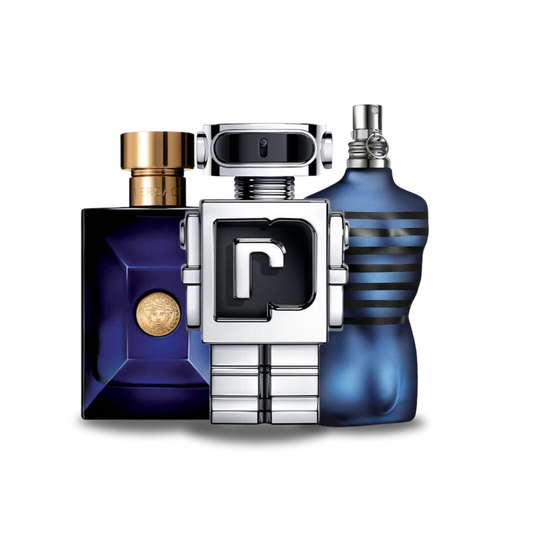 3 Perfume Combination – Dylan Blue by Versace, Phantom by Paco Rabanne and Ultra Male by Jean Paul Gaultier